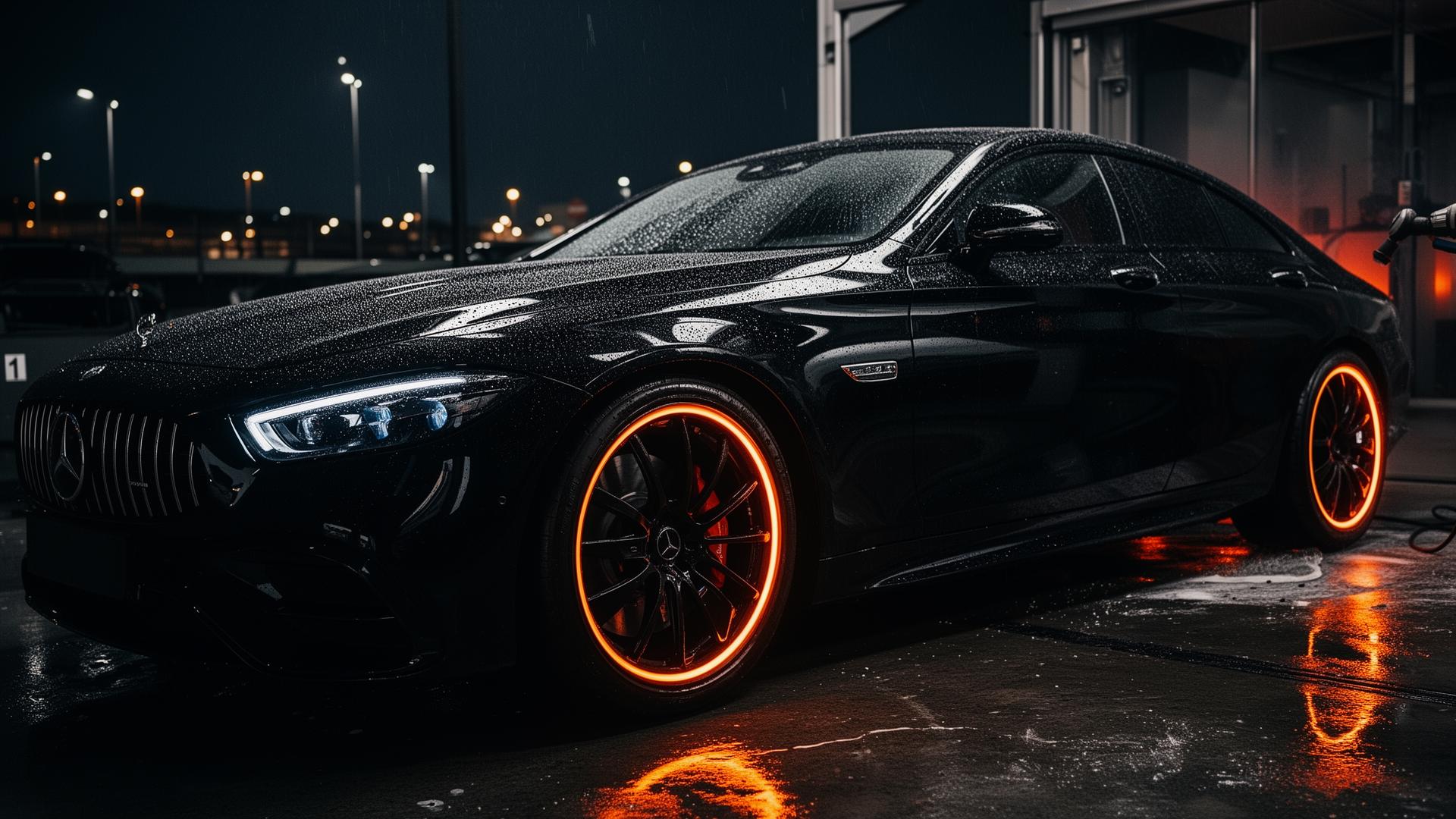 Glossy detailed car